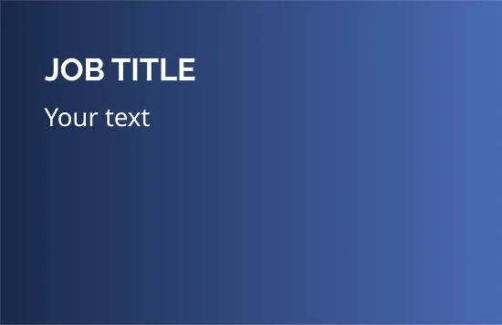 Euro business card template in a minimalist style