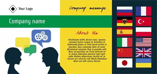 Linguistic Center Flyer Template