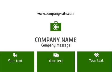 Medical Center business card template