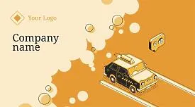 Car wash business card template