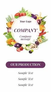 Vegetable store template