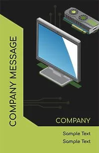 Service Engineer business card template