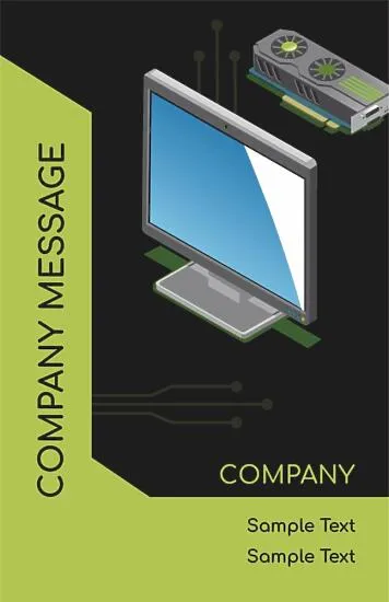 Service Engineer business card template