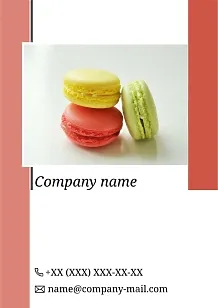 Confectionery Advertising Calendar Template
