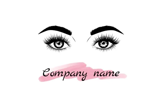 The business card template of the eyebrow master
