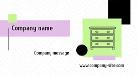 Furniture maker's business card template