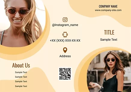 Sunglasses Store Booklet template