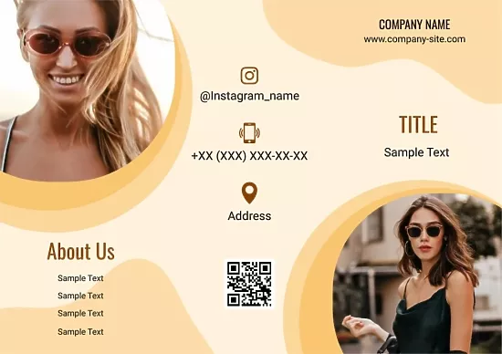 Sunglasses Store Booklet template