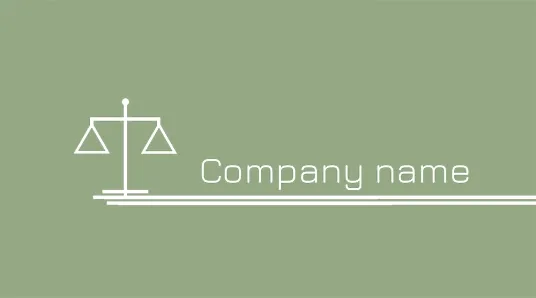 Lawyer's business card template