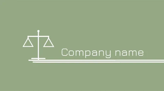 Lawyer's business card template