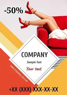 Shoe Store poster template