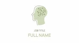 Psychologist's business card template