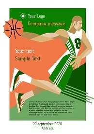 Basketball Club Poster Template