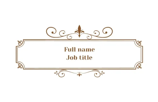 Blacksmith's business card Template