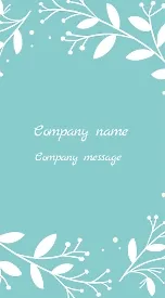 Florist's business card template
