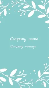 Florist's business card template