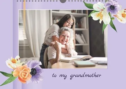 Calendar template for Grandma