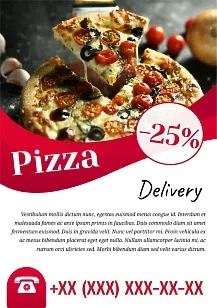Pizzeria poster Template