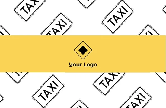 Taxi service business card template
