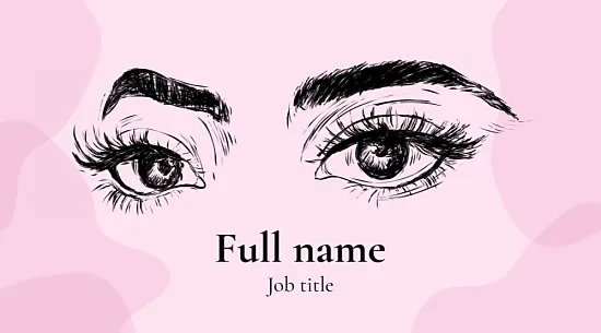 Leshmaker's business card template