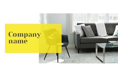 Furniture salon business card template