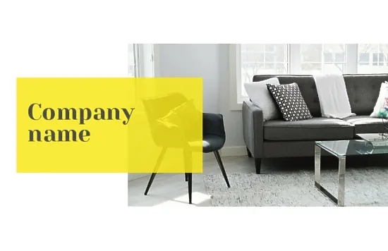 Furniture salon business card template