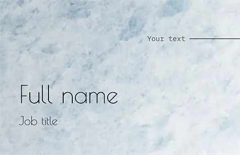 Personal business card template