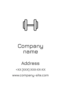 Gym business Card Template
