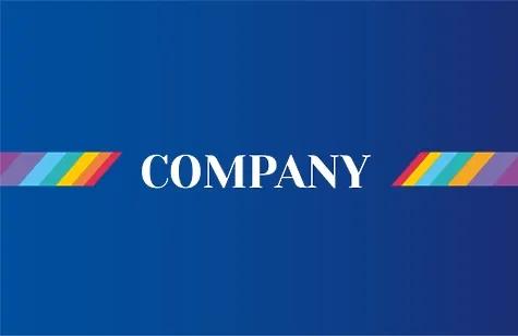 Bright corporate Euro business card template