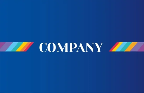 Bright corporate Euro business card template