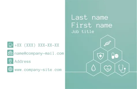 Clinic business card template