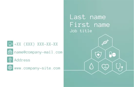 Clinic business card template