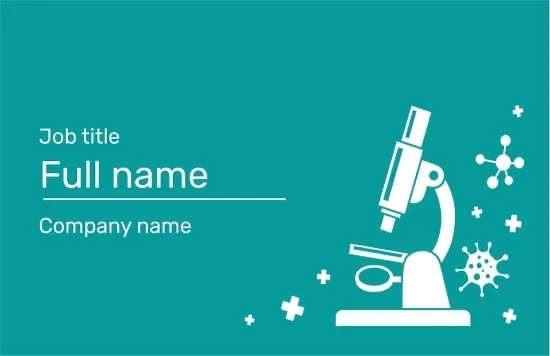 Medical Laboratory business card template
