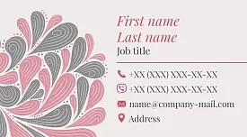 The colorist's business card template