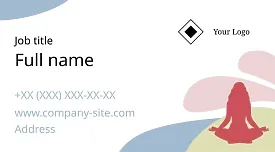 Meditation Instructor's business card template
