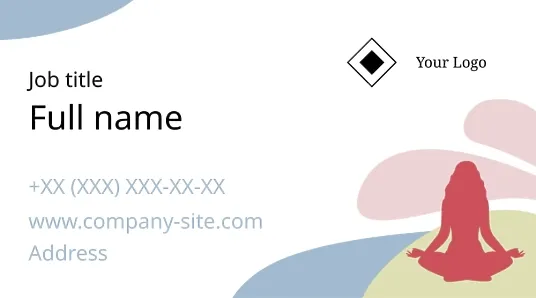 Meditation Instructor's business card template