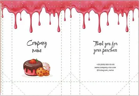 Confectionery Paper Bag Template