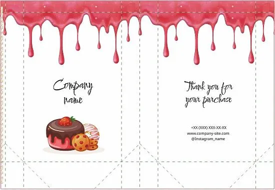 Confectionery Paper Bag Template