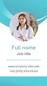 Doctor's business card template