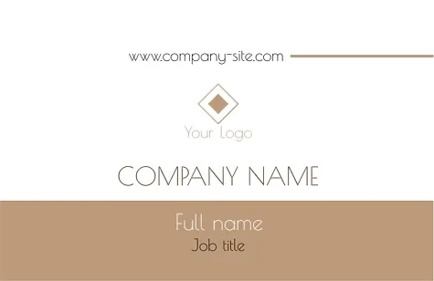 A simple corporate business card template