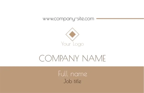 A simple corporate business card template