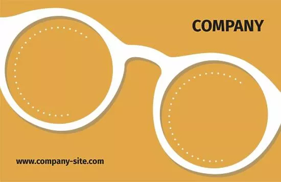 Oculist's business card template 