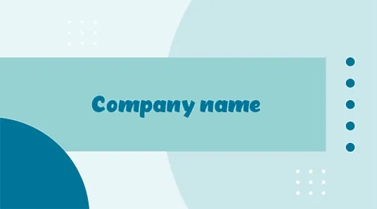 Template for a simple abstract business card
