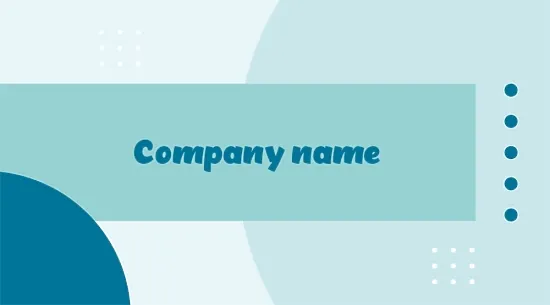 Template for a simple abstract business card