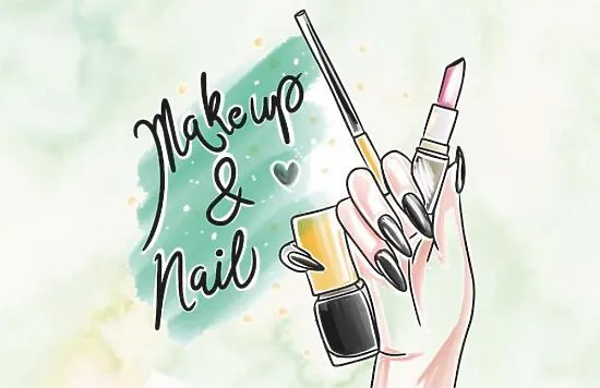 Manicure master's business card template