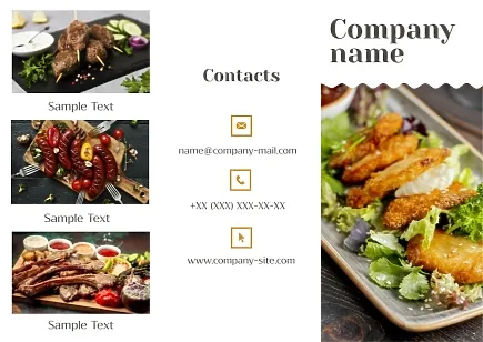 Restaurant Brochure Template