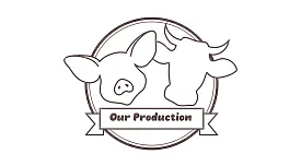 Meat supplier's business card template