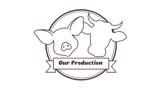 Meat supplier's business card template