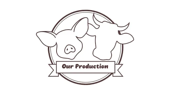 Meat supplier's business card template