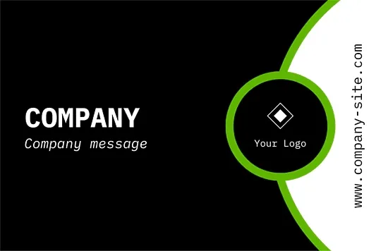 Stylish abstract business card template